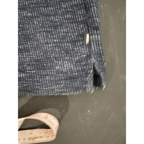 Vans Shirt Mens XLarge Blue Long Sleeve Crewneck Thermal Y2K Grunge Skater 2000s - Picture 10 of 13